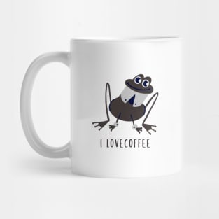 i love coffee funny  frog Mug